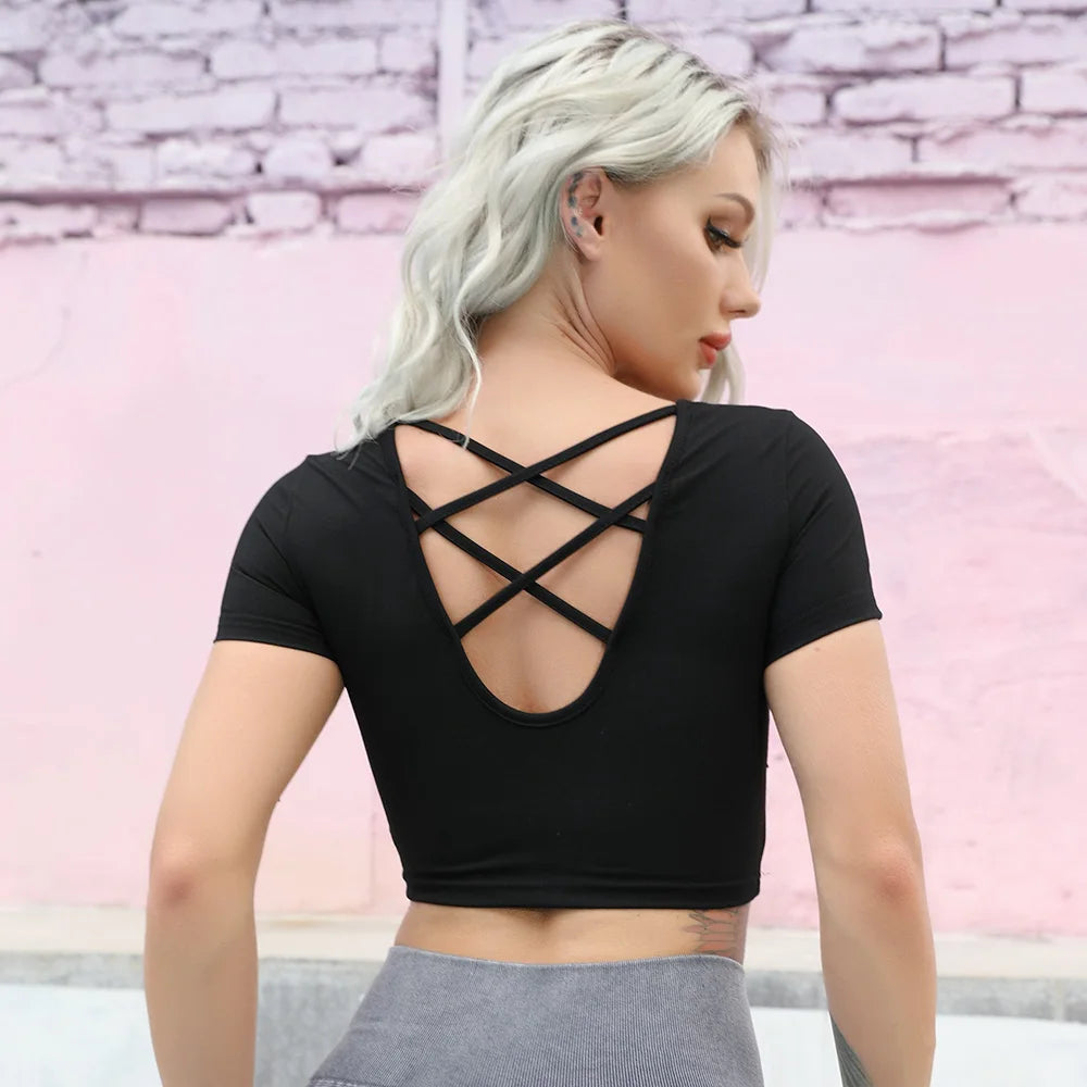 Seamless Yoga Fitness Women Top