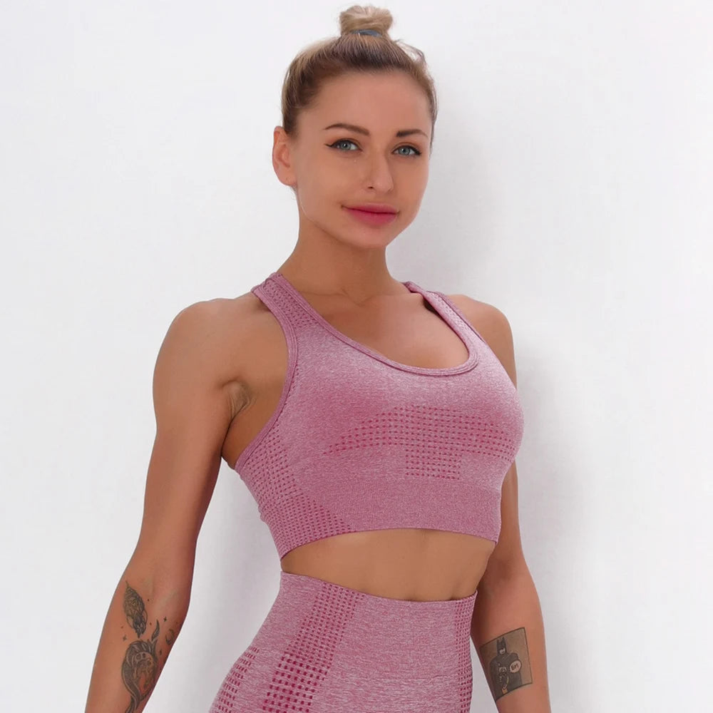 Seamless Sexy Yoga Vest Workout Sports Bra