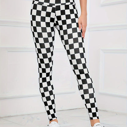 Lotus Flower Graphic High Waist Yoga Pants, Stretch Running Fitness Workout Leggings, Women's Activewear